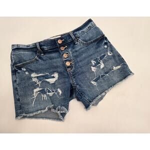 Abercrombie & Kids Button Fly Mid-Rise MIDI Short Sz 13/14